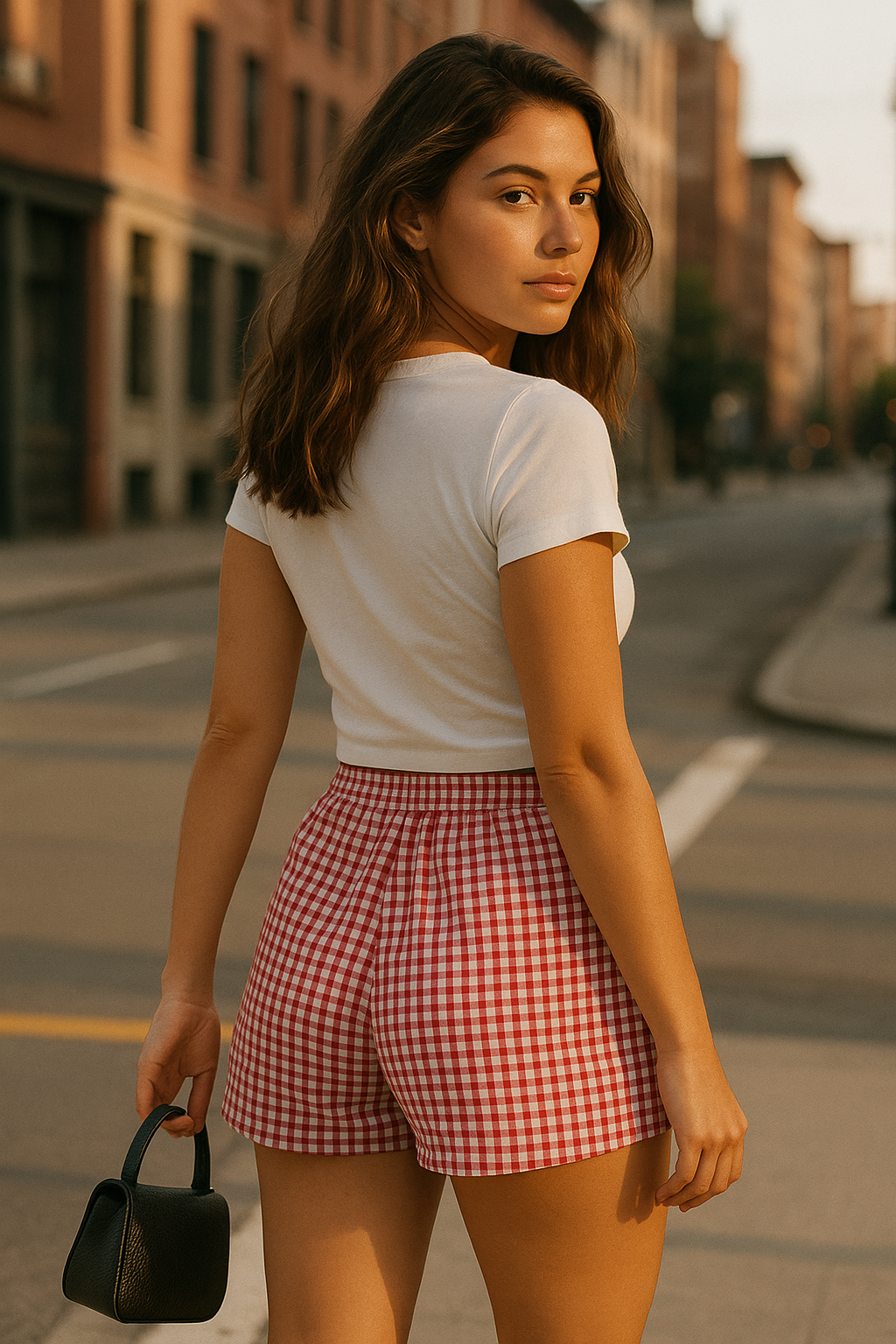 Gingham Shorts