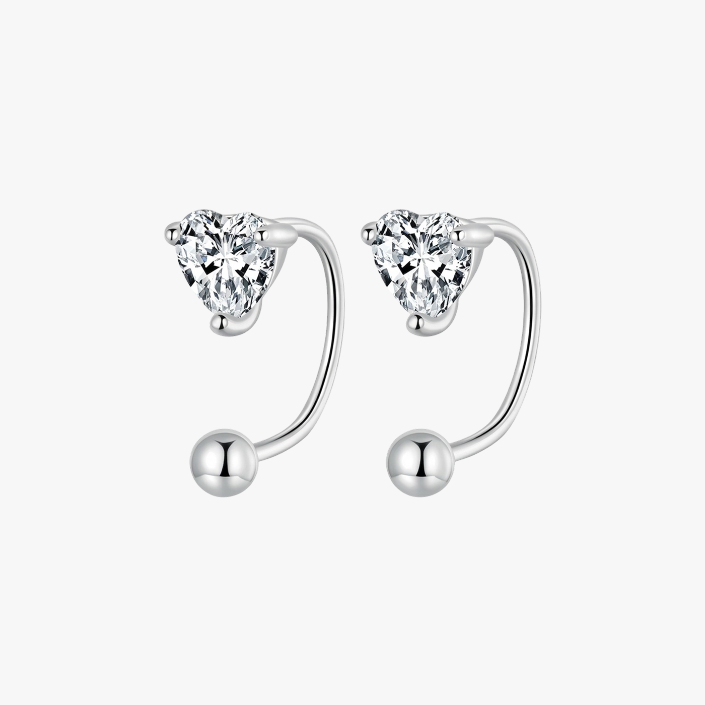 Helix CZ Ball Back Earrings