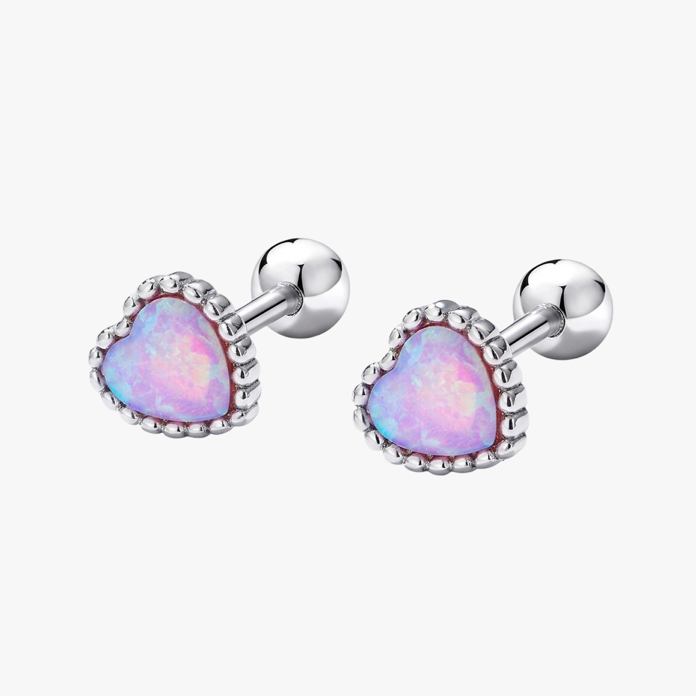 Aurora Opal Ball Back Earrings