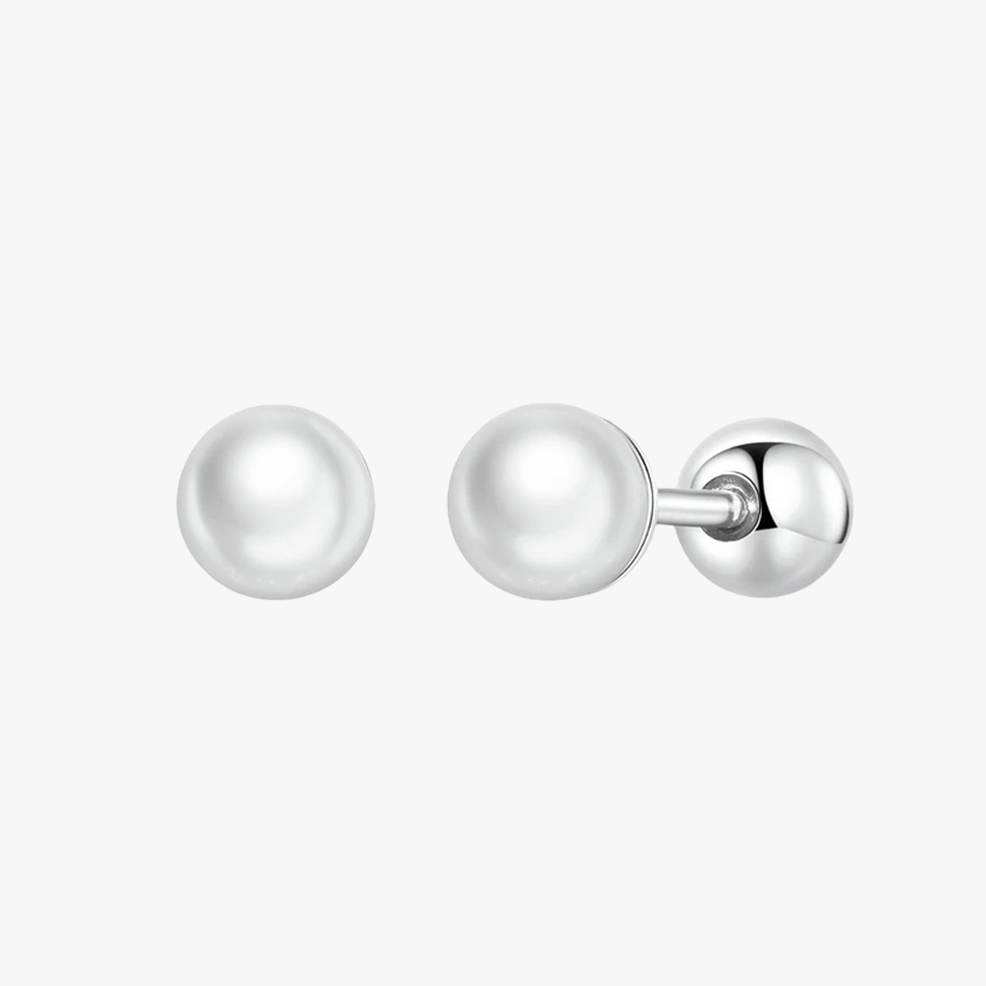 Perla Ball Back Earrings